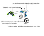 ZHIJIA Pet Disabled Wheelchair Pet Wheelchair 2 Wheel Rehabilitation Bicycle is Suitable for Small and LarDisabled Cats and Dogs hind Legs, Blue Size can be Adjusted Freely
