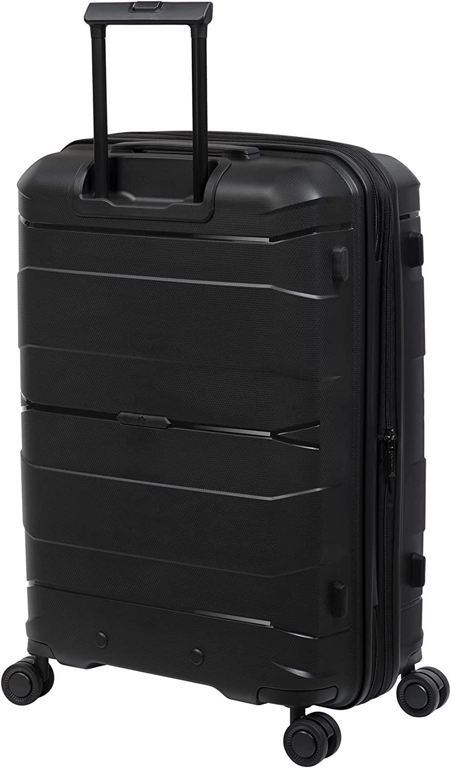 Momentous 30" Hardside Checked 8 Wheel Expandable Spinner, Black