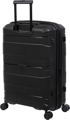 Momentous 30" Hardside Checked 8 Wheel Expandable Spinner, Black