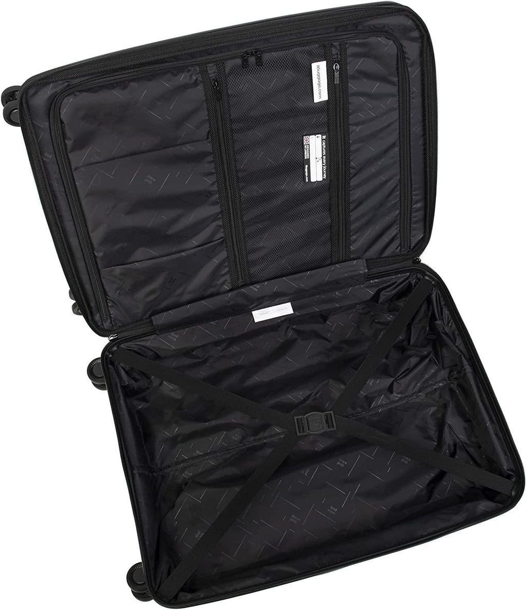 Momentous 25" Hardside Checked 8 Wheel Expandable Spinner, Tibet Lan