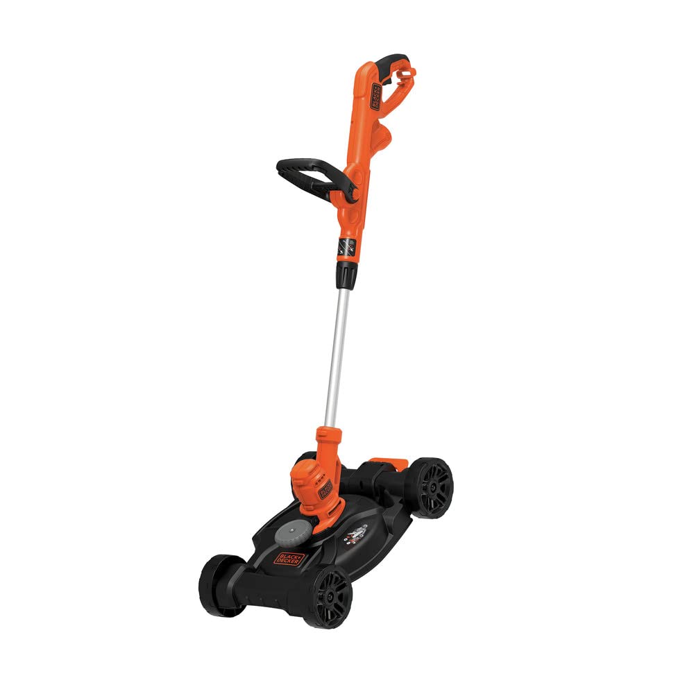 Electric Lawn Mower, Weed Eater and Edger 3-in-1 Combo, Corded 12-Inch 6.5 Amp Electric Weed Wacker and Compact Push Mower (BESTA512CM)