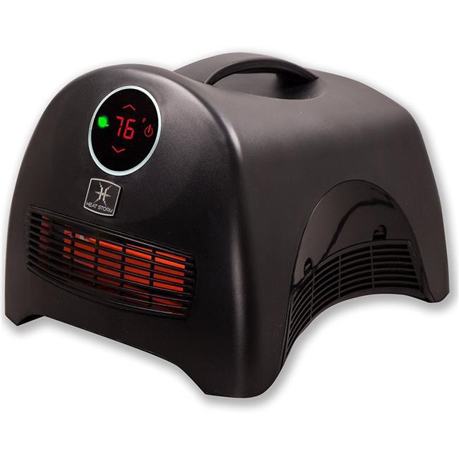 Heat Storm HS-1500-ISA Sahara Indoor Ultra Lightweight Portable Infrared Space Heater - 1500 Watts - Built in Thermostat &amp; Overheat Sensor - Remote Control