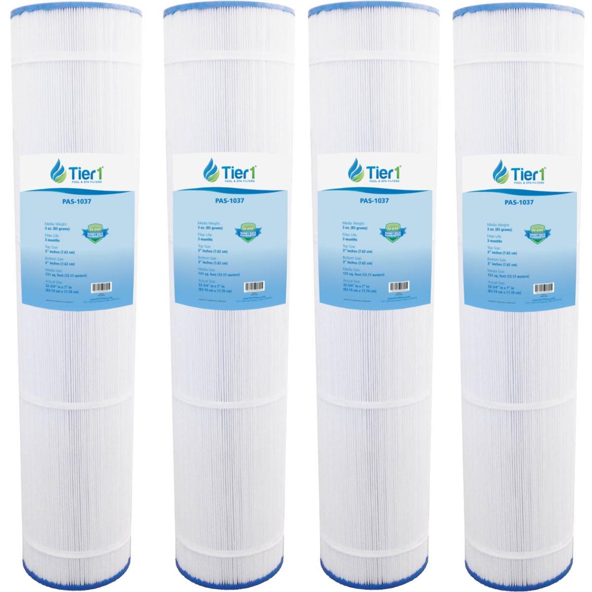 tier1 pool &amp; spa filter replacement for hayward c5025, filbur fc-1227, pleatco pa131, unicel c-7494 filter cartridge 4 pack