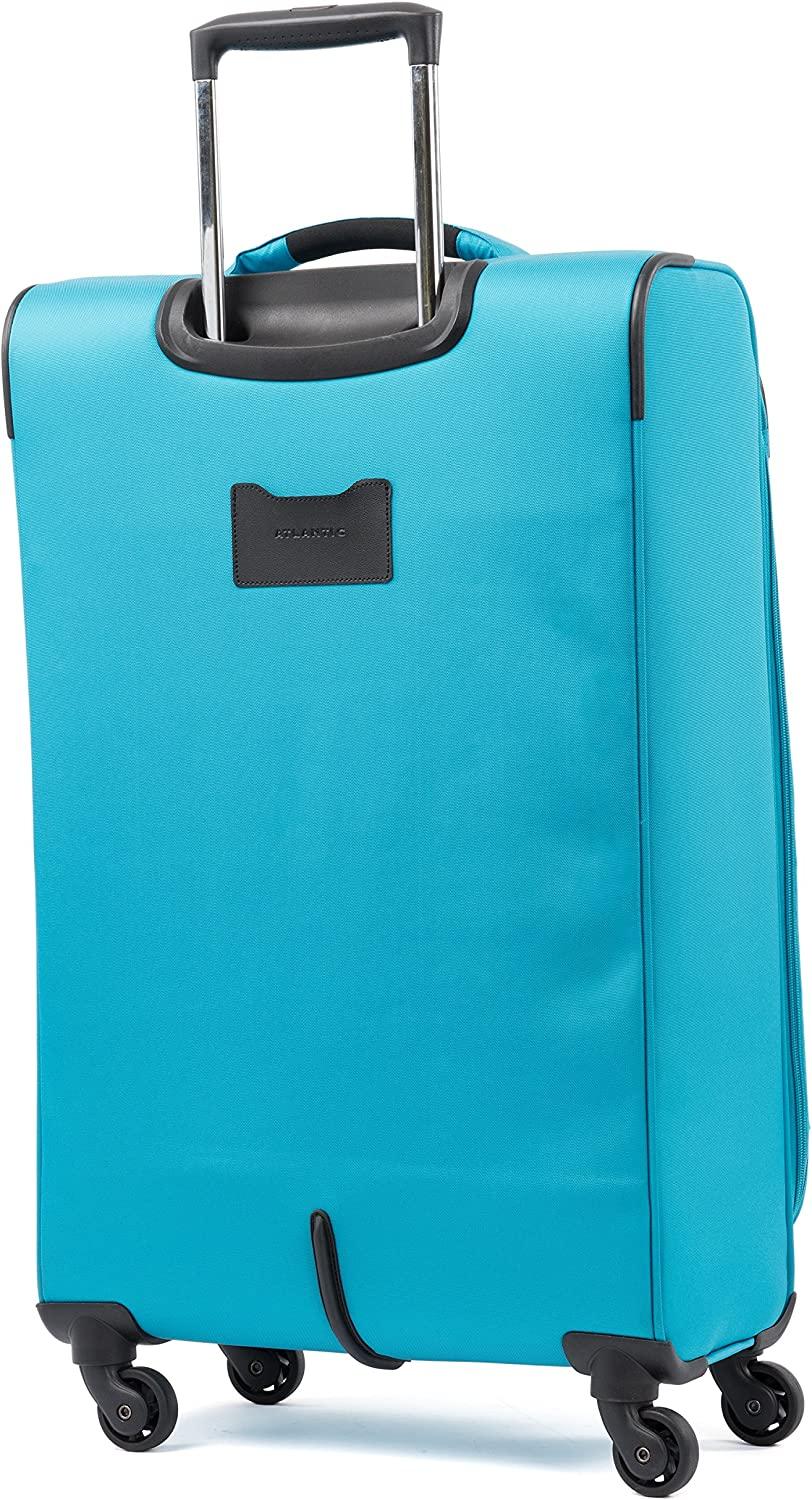 Ultra Lite Softside Expandable Spinner, Turquoise Blue, Checked Medium