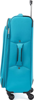 Ultra Lite Softside Expandable Spinner, Turquoise Blue, Checked Medium