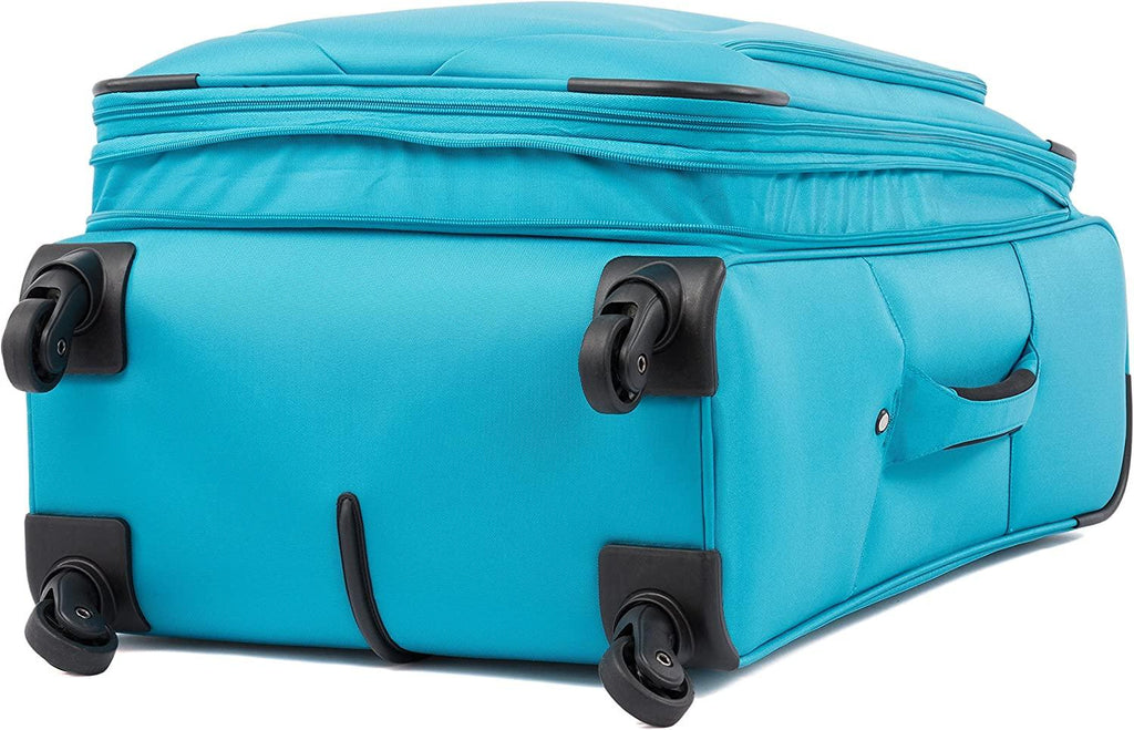 Ultra Lite Softside Expandable Spinner, Turquoise Blue, Checked Medium