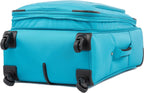Ultra Lite Softside Expandable Spinner, Turquoise Blue, Checked Medium