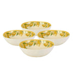 Lemons Set of 4 Outdoor Melamine Soup Cereal Bowls