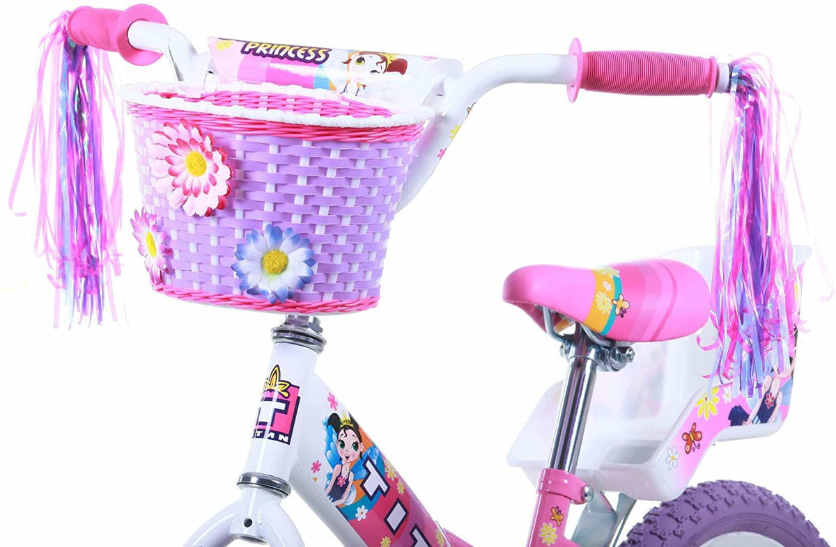 Girl's Flower Princess BMX Bike, Pink, 16-Inch