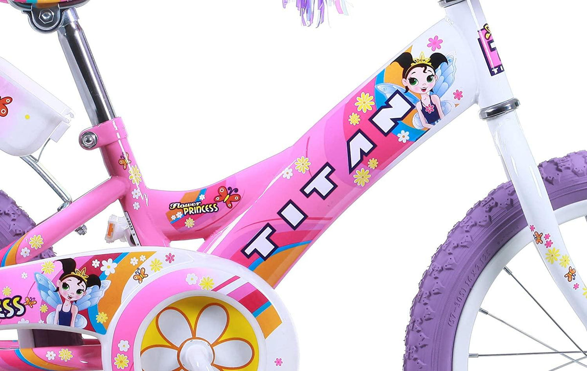 Girl's Flower Princess BMX Bike, Pink, 16-Inch