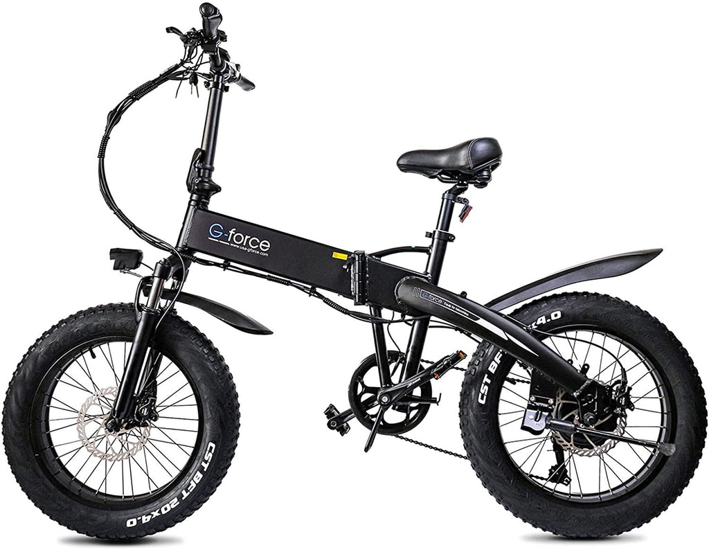 Folding Electric Bike for Adults 48V 500W 20" 4.0 Fat Tire E Bike 28Mph  7 Speed Beach Mountain Bike LCD Display 10.4Ah Lithium Battery