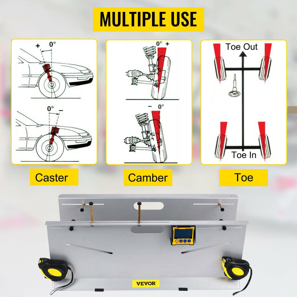 Wheel Alignment Tool 2-Wheel Alignment Tool - Measures Camber/Caster/