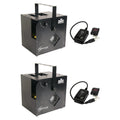Chauvet Hurricane Haze 2D Smoke/Fog Machine (2 Pack) &amp; Wireless Remote (2 Pack)
