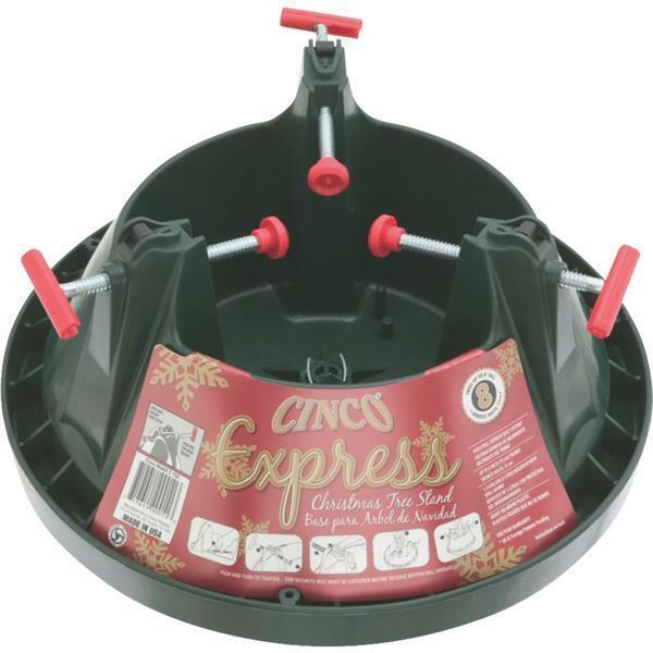 (12)-Green Plastic 6" Trunk Dia Christmas Tree Stand C152E