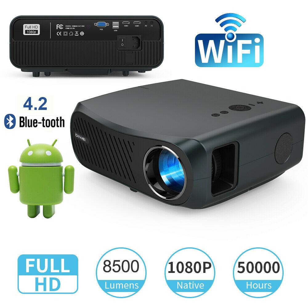 8500lms 5g wifi projector 4k native 1080p home theater movie meeting tv airplay