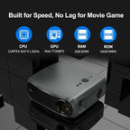 8500lms 5g wifi projector 4k native 1080p home theater movie meeting tv airplay