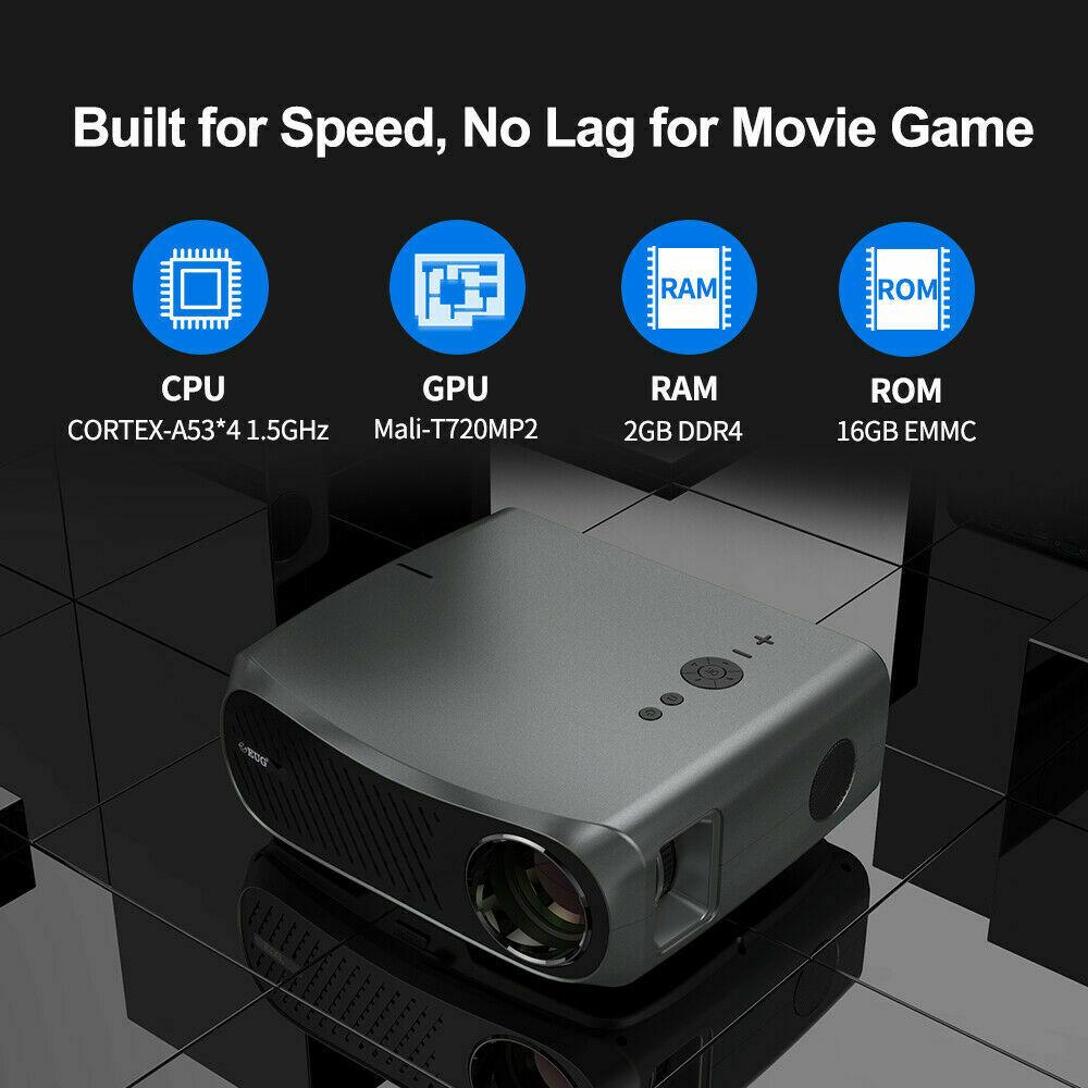 8500lms 5g wifi projector 4k native 1080p home theater movie meeting tv airplay