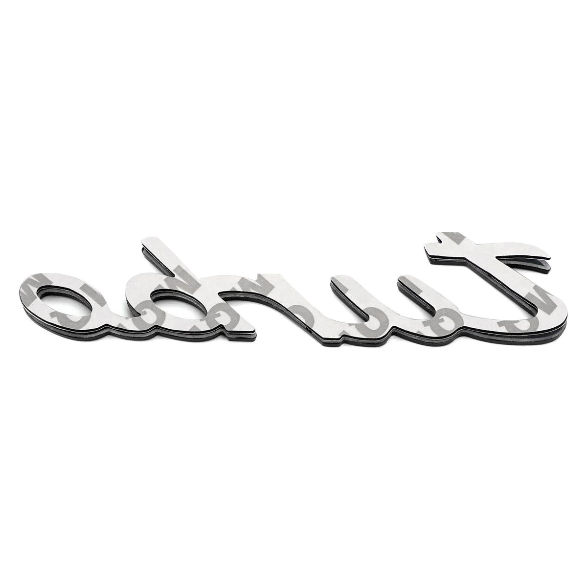 3D Car Sticker Plating Metal Turbo Logo Emblem Badge Decal Black Generic