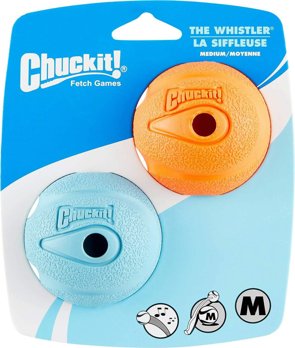 Chuckit! Whistler Ball Dog Toy, Medium, 2 Count, 24 Pack
