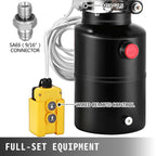 6 Quart 12V Single Acting Hydraulic Pump Dump Trailer Unloading Lift Unit Pack