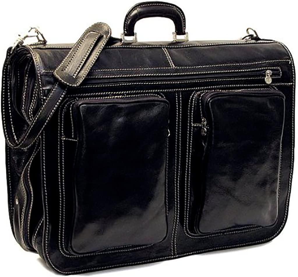 Luggage Venezia Garment Bag Carry On, Black, Large