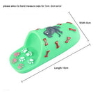 Cobaka 15pcs Dog Toys Durable Squeaky Shoes-Shaped Silicone Toy For Pet Dog Cats Dental Chewing Biting For Puppy Dogs Interactive Toy (Green 1pc - M)