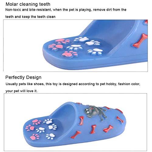Cobaka 15pcs Dog Toys Durable Squeaky Shoes-Shaped Silicone Toy For Pet Dog Cats Dental Chewing Biting For Puppy Dogs Interactive Toy (Green 1pc - M)