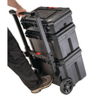 VERSASTACK XL Tool Box with Wheels, Waterproof, Stackable System, Portable Rolling Storafor Indoor/Outdoor Use, 22.5 Inch (CMST21445)