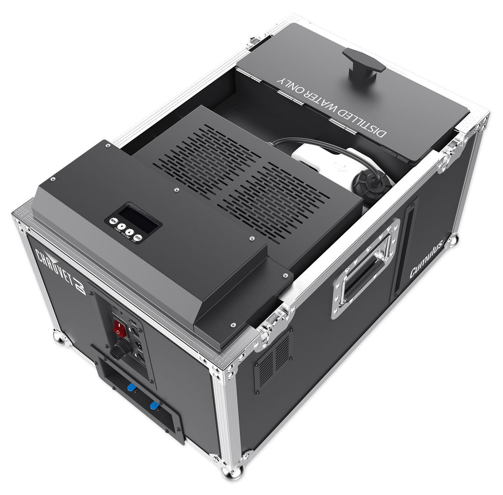 Chauvet DJ CUMULUS Fog Machine DMX Fogger+Case+Fluid+(4) 48" Black Light Strips