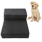 DHINGM Pet Step Ladder, Sponge, No Collapse, Removable, Moisture Absorption, Non-Stick, Multi-Purpose, Environmentally Friendly, Durable Black