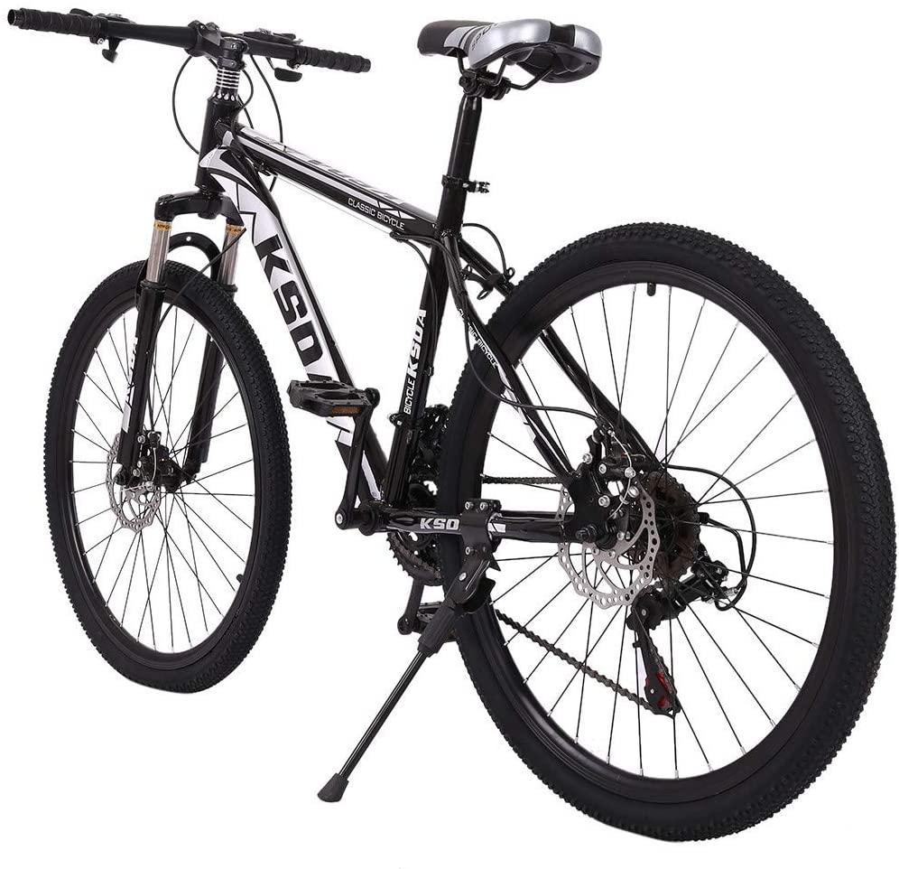 26 inch 21 Speed High Carbon Steel Mountain Bike, Full Suspension MTB Bicycle for Adult, Double Disc Brake Outroad Mountain Bicycle for Men Women,Fast Delivery [ USA in Stock ]