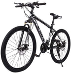 26 Inch Mountain Bike,21 Speed Bicycle with Full Suspension, Adult Road Offroad City Bike, Full Suspension MTB Cycling Road Racing with Anti-Slip Double Disc Brake for Men Women [US in Stock]
