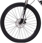 Road/Adult/Mens/Womens/GirlsBoy Mountain Bike, Aluminum Frame Bike with Linear Pull Brakes,Full Suspension| 26 Inch All-Terrain Bicycle with Front Suspension Adjustable Seat (Black)