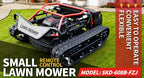 Remote-Controlled Lawnmower, 9HP Tracked Lawnmower, 22-Inch Mowing Width, Remote Start/Stop Control, Suitable for Farms, Gardens, Riverbanks, Lawns