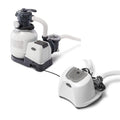 intex 2100 gph pool sand filter pump w/krystal clear saltwater system