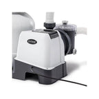 intex 2100 gph pool sand filter pump w/krystal clear saltwater system