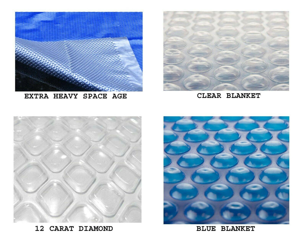 12' x 20' rectangle swimming pool solar cover 800, 1200 and 1600 w/ grommets
