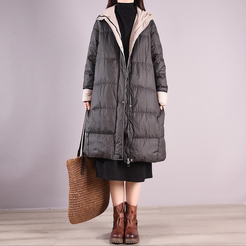 winter women thick warm loose down overcoat