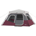Instant Cabin 11 ft. x 9 ft. x 6 ft. 6-Person Cabin Tent with Air Vents and Loft in Red
