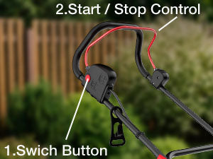 14" Corded Lawn Mower - 12.5 Amp, 6 Heights, 10 Gal Grass Bag | Lightweight 28.2 lb; Vertical Storage; 3-Position Ergo Handle; 1"-3" Single-Lever Cut; 2-in-1 Mulch &amp; Bag