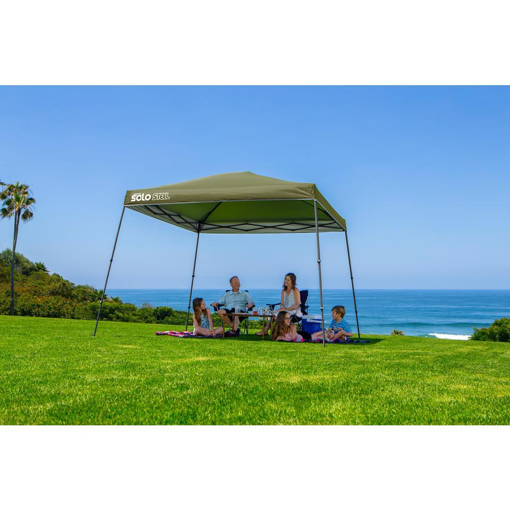 Solo90 11 ft. x 11 ft. Olive Slant Leg Canopy