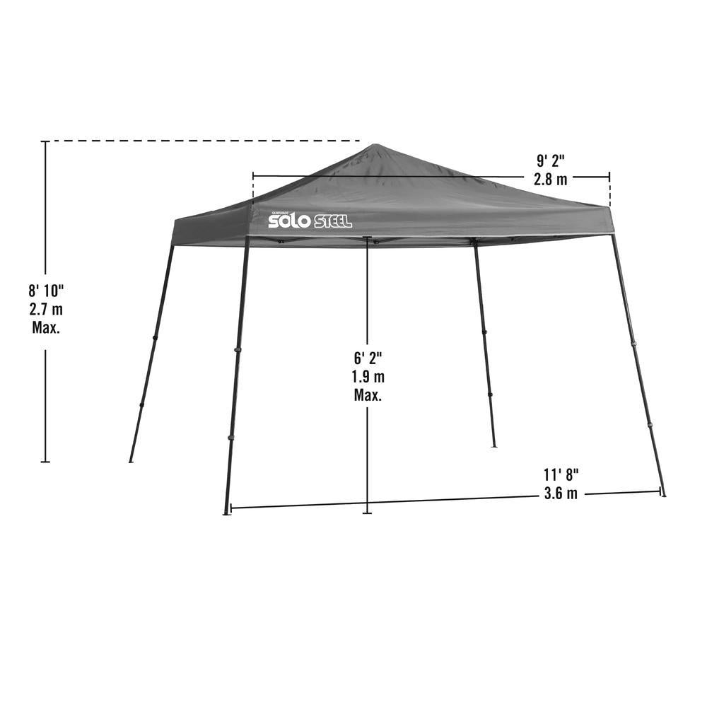 Solo90 11 ft. x 11 ft. Olive Slant Leg Canopy