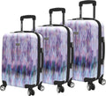 Luggage Collection - 3 Piece Hardside Lightweight Spinner Suitcase Set - Travel Set includes 20 Inch Carry On, 24 inch and 28 Inch Checked Suitcases (Diamond)