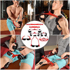 MIXFEER Chest Expander Muscle Fitness Arm Training Bodybuilding Equipment Pull Back Muscle Arm Exerciser Home Fitness Equipment For Home Gym Exercise