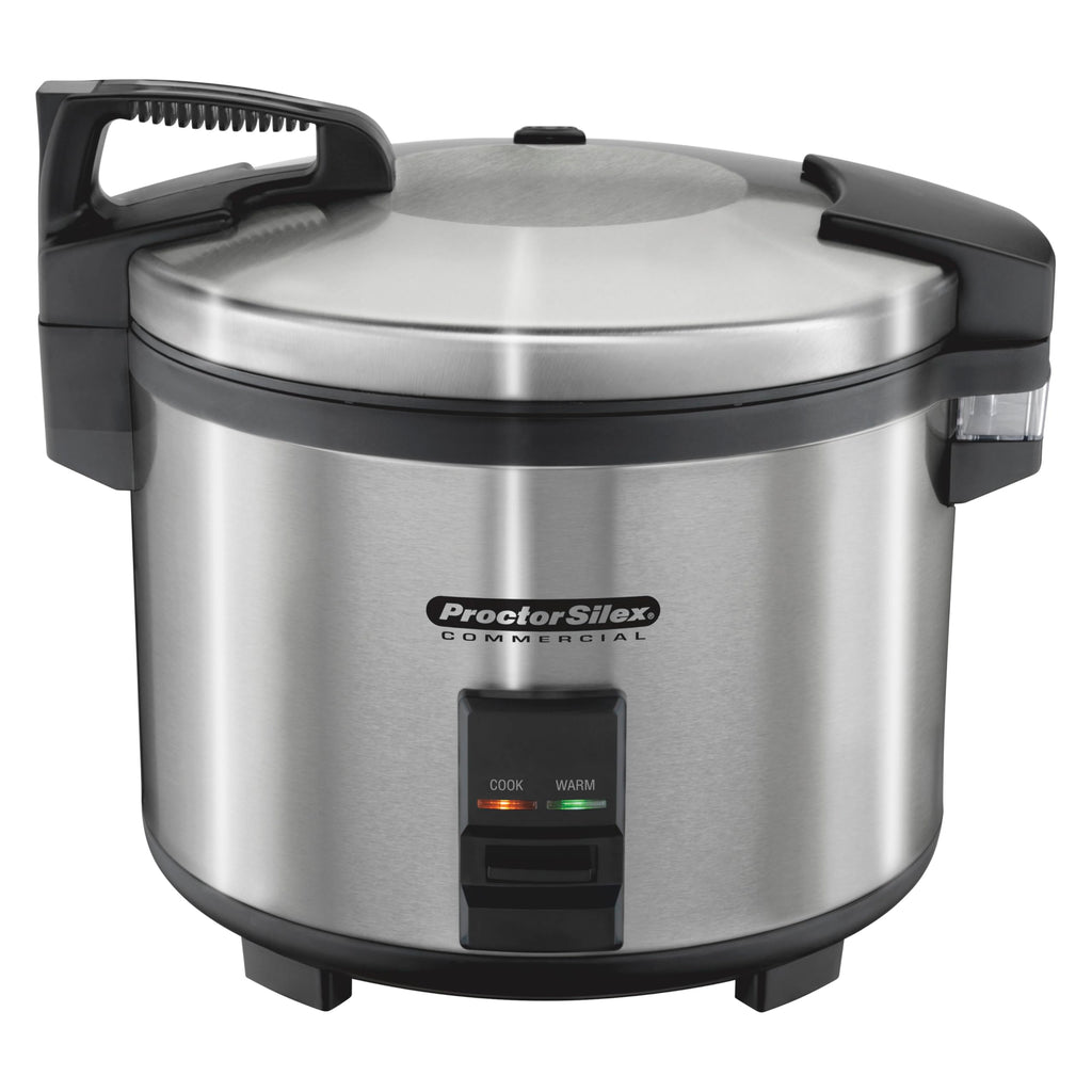 Commercial 37560R Rice Cooker/Warmer, 60 Cups Cooked Rice Capacity, Nonstick Inner Pot, Hinged Lid,  Steel Housing, Conforms to NSF
