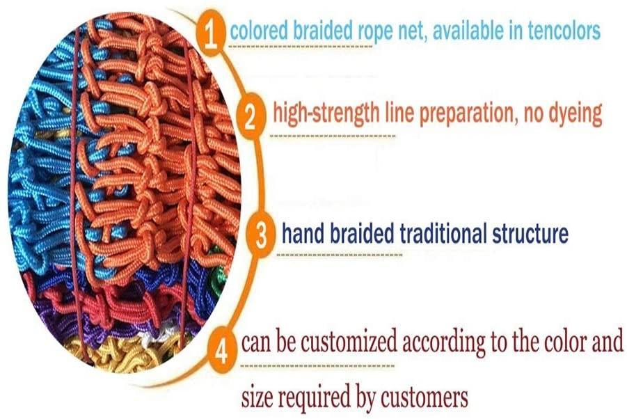 WANIAN Children Protection Safety Rope Net - Outdoor Children Climbing Climbing net Anti-Fall net Construction Safety net Nylon Rope Decorative Rope net (Size : 45M)