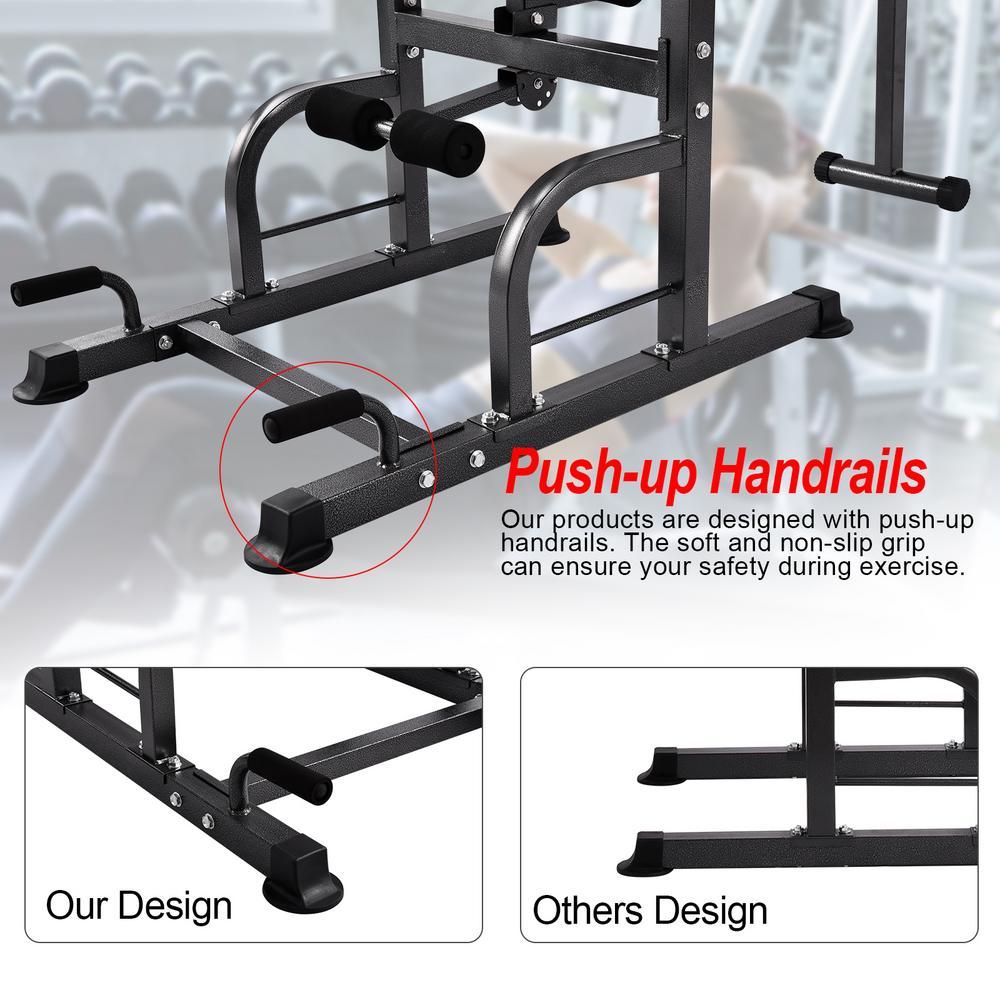 Pull Up Bar Power Tower Adjustable Height for Indoor Home Gym Fitness