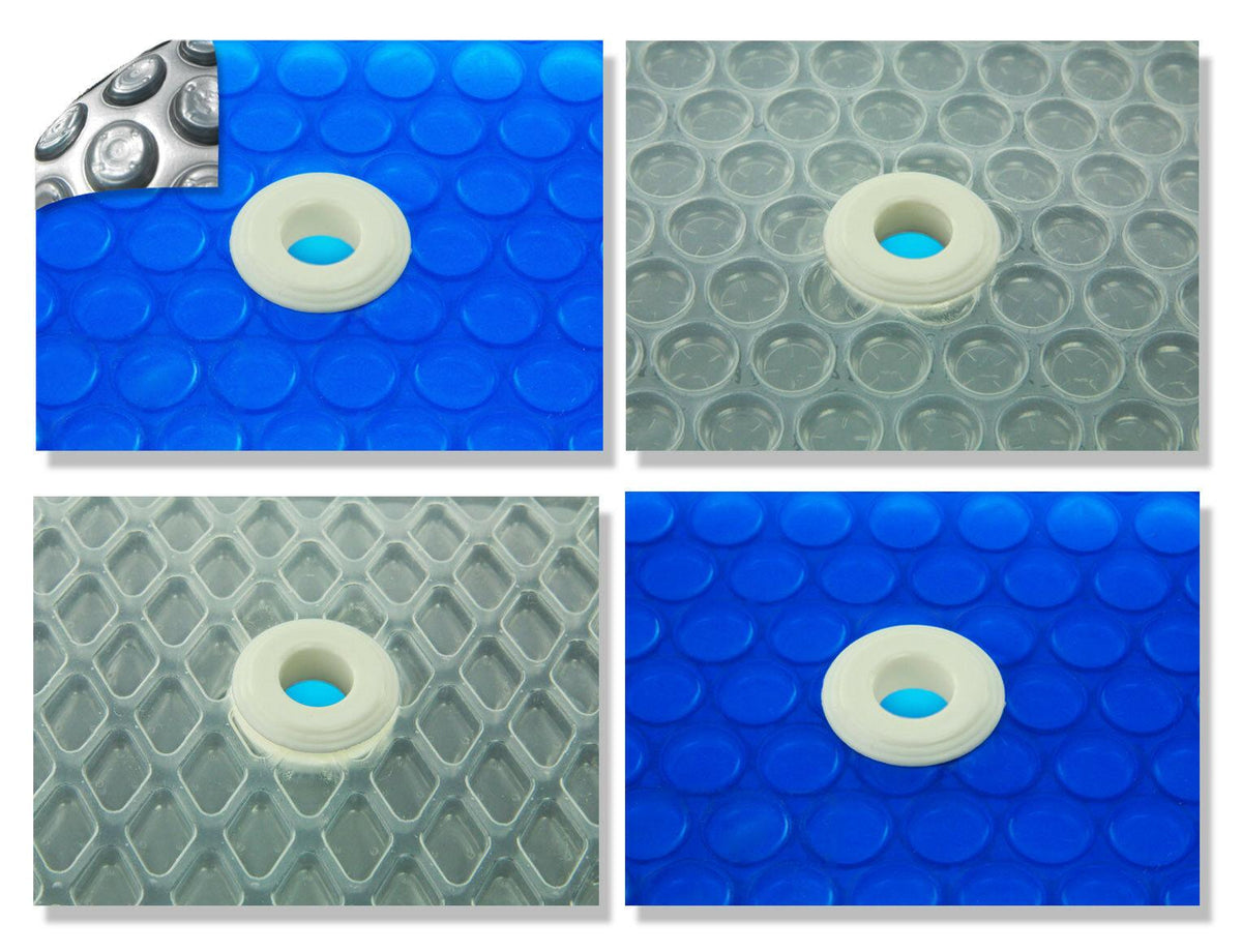 27' round swimming pool solar cover 800, 1200 and 1600 series w grommets