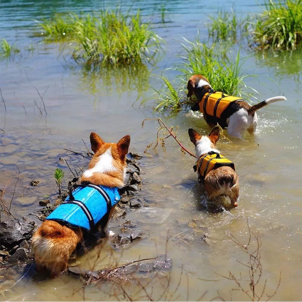 KDKDA Dog Jackets for Winter Windproof Waterproof Reversible Dog Coat for Cold Weather British Style Plaid Warm Dog Vest for Small Medium LarDogs Dog Buoyancy Aid Life Jacket Reflective Safety Vest