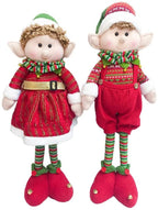 ZMDZA 2PS 60cm Scalable Christmas Elf Decoration Year Home Decoration Gifts Kids Toys Room Ornaments Plush